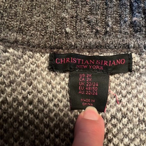 Christian Siriano open front long camo cardigan with pockets fits sz 16 - Picture 6 of 7